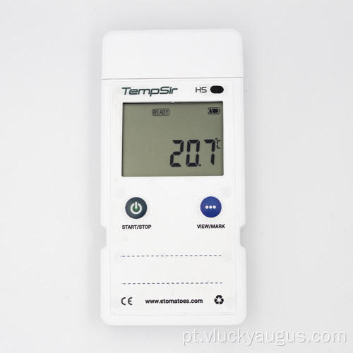 Dados de temperatura Monitoramento de temperatura do logger e umidade